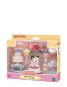 Party Time Playset -Tuxedo Cat Girl- Sylvanian Families Patterned