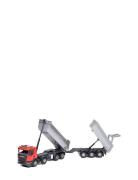 Tippbil Vagn Scania Röd 1:25 EMEK Patterned