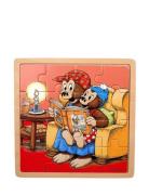 Rasmus Klump Træpuslespil Højtlæsning Barbo Toys Patterned