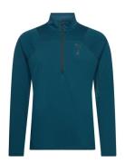 M Seasons Ls 1/4 Zip Polypropylene Rain Cell PUMA Blue