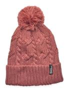 Pompom Beanie Jack Wolfskin Red