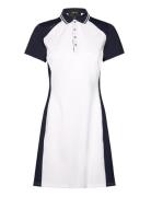 Contrast Stretch Jersey Polo Dress Ralph Lauren Golf Navy