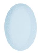 Confetti Oval Dish W/Relief 1 Pcs. Giftbox Aida Blue