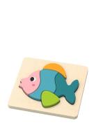 Fish Puzzle In 100 % Fsc Wood Magni Toys Patterned
