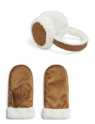 Pcrunna Earmuffs & Mittens Set Bc Pieces Brown