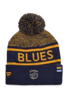 Authentic Pro Rink Heathered Cuffed Pom Knit Fanatics Navy