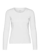 Essential Mesh Detail Long Sleeve Casall White