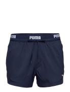 Puma Swim Men Logo Short Length Swim Shorts 1P Puma Swim Navy