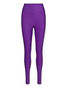 Graphic High Waist Tights Casall Purple