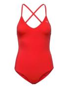 Puma Swim Women V-Neck Crossback Swimsuit 1P Puma Swim Red