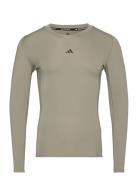 Tf Ls Tee Adidas Performance Khaki