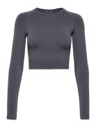 Sculpt Seamless Crop Long Sleeve Johaug Navy