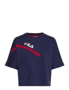 Zug Cropped Wide Tee FILA Blue