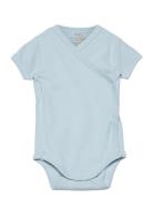 Baby Rib Jersey Body Crossover W. Ss Copenhagen Colors Blue