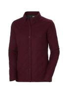 W Isfjord Insulated Shacket Helly Hansen Burgundy