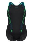 Womens Placement Laneback Speedo Black