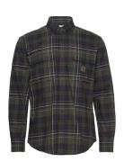 Heron Flannel Shirt Men Chevalier Green