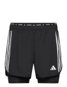 Own The Run 3 Stripes 2In1 Short Adidas Performance Black