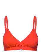 Overlap Bikini Top Casall Red