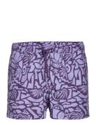 Borg Print Swim Shorts Björn Borg Purple