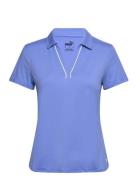 W Cloudspun Piped Ss Polo PUMA Golf Blue