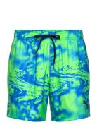 Puma Swim Men Printed Mid Shorts 1P Puma Swim Green