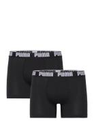 Puma Men Everyday Basic Boxers 2P PUMA Black