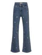 Kogjuicy Wide Leg Heart Emb Dnm Jeans Kids Only Blue