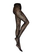 Rosa Lace Tights Swedish Stockings Black