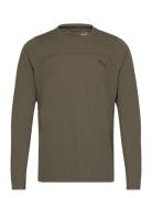 M Seasons Drycell Ls Tee PUMA Khaki