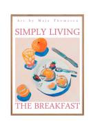 Matho Art - Simply Living X The Breakfast Poster & Frame Patterned