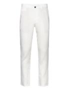 Slim-Fit 100% Linen Trousers Mango White