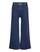 Jeans Culotte High Waist Mango Blue