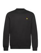 Crew Neck Fly Fleece Lyle & Scott Sport Black