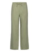 Noah Wide Linen Pants J. Lindeberg Green