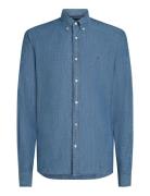 Chambray Solid Rf Shirt Tommy Hilfiger Blue