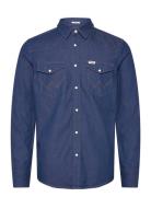 Western Shirt Wrangler Blue