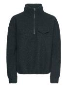 Florrie W Sherpa Half Zip Athlecia Black