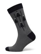 Christmas Bamboo Sock Lindbergh Grey