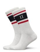 William Stripe 2-Pack Socks Les Deux White