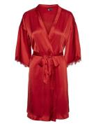 Pcanovi 3/4 Satin Night Kimono Pieces Red