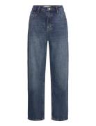 High-Rise Balloon Jeans Mango Blue