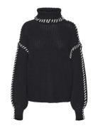 Vmnewcream Ls Rollneck Pullover Boo Vero Moda Black