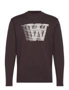 Wwmel Big Print Longsleeve Gots Double A By Wood Wood Brown