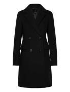 Double-Breasted Wool Coat Mango Black