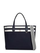 Th Distinct Satchel Melton Tommy Hilfiger Navy