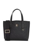 Th Distinct Small Tote Mono Tommy Hilfiger Black