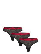 Triplet Thong Lace HUGO Black