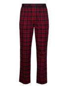 Flannelcheck Pant Ew HUGO Red