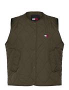 Tjw Onion Quilt Vest Tommy Jeans Khaki